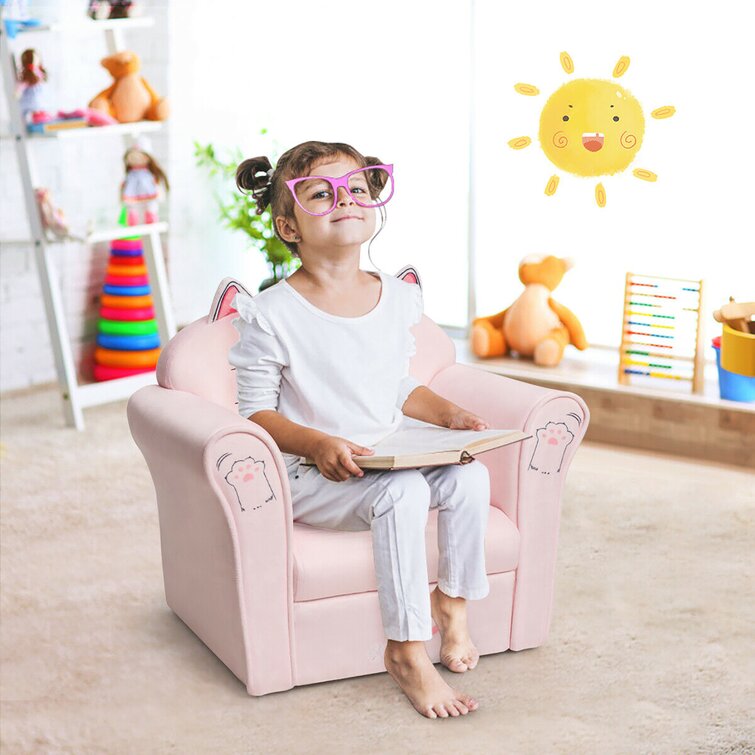 Little girl discount chair with ottoman